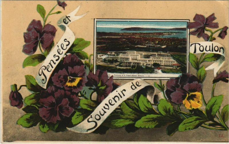 Carte postale ancienne Toulon souvenir France à Toulon