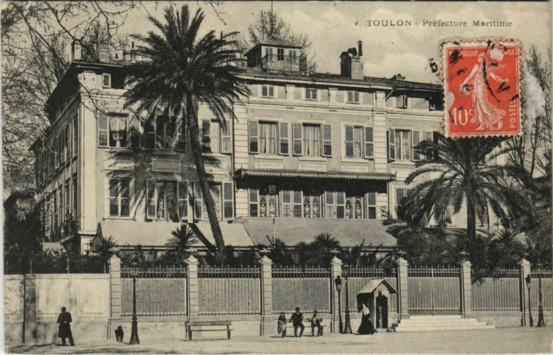 Carte postale ancienne Toulon Prefecture Maritime France à Toulon