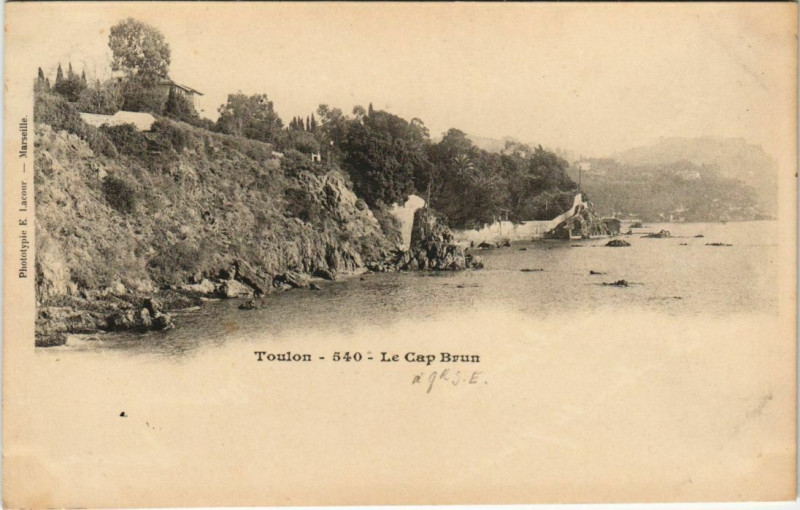 Carte postale ancienne Toulon Cap Brun France à Toulon