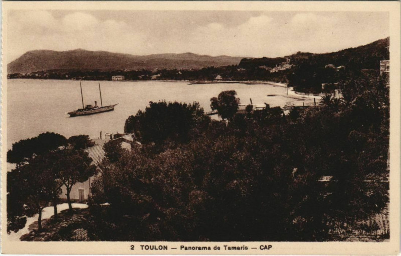 Carte postale ancienne Toulon Panorama de Tamaris France à Toulon