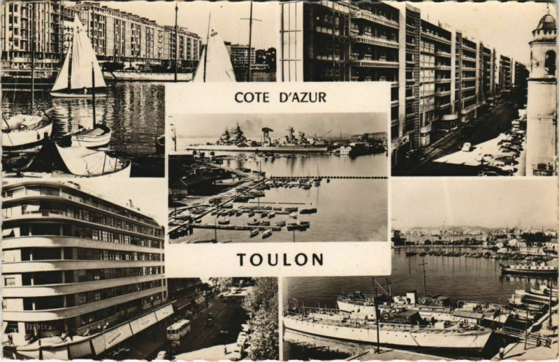 Carte postale ancienne Toulon souvenir France à Toulon
