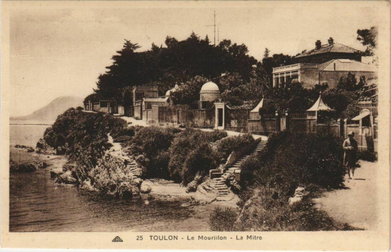 Carte postale ancienne Toulon Le Mourillon ,La Mitre France à Toulon