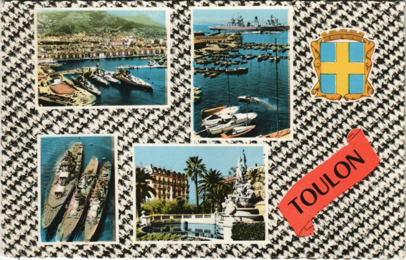 Carte postale ancienne Toulon souvenir France à Toulon