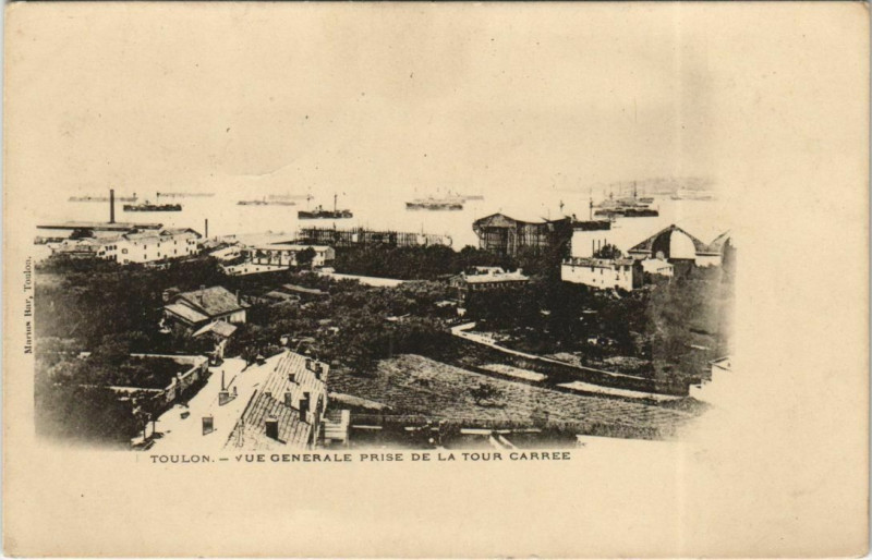 Carte postale ancienne Toulon vue generale France à Toulon