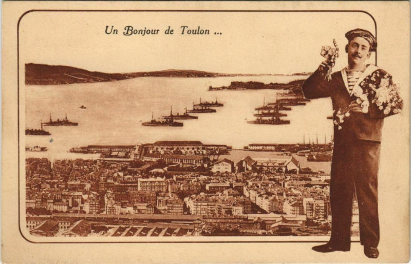 Carte postale ancienne Toulon souvenir France à Toulon