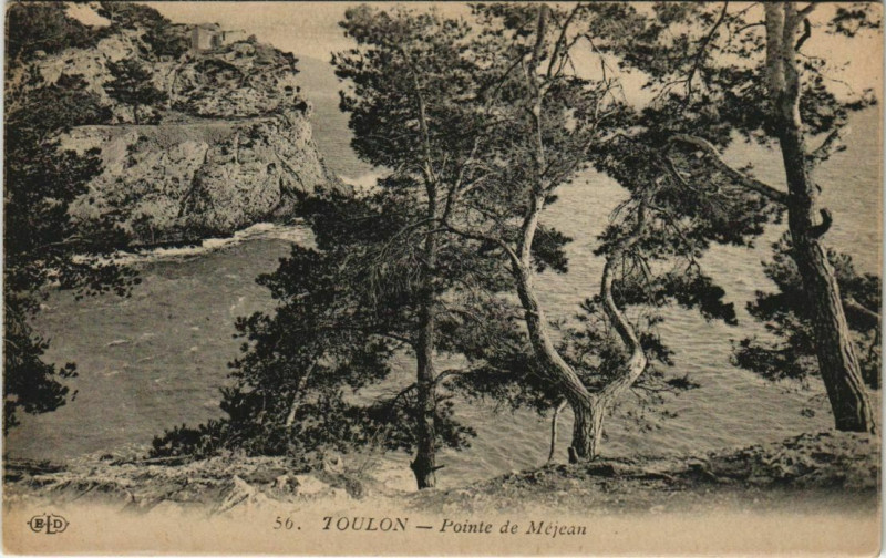 Carte postale ancienne Toulon Pointe de Mejean France à Toulon