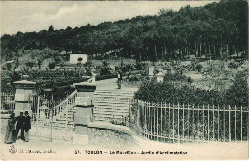 Carte postale ancienne Toulon Mourillon ,Jardin d'Acclimatation France à Toulon