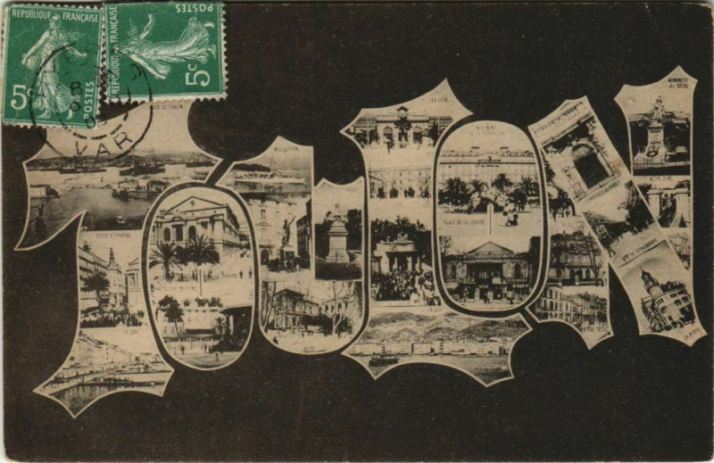 Carte postale ancienne Toulon souvenir France à Toulon