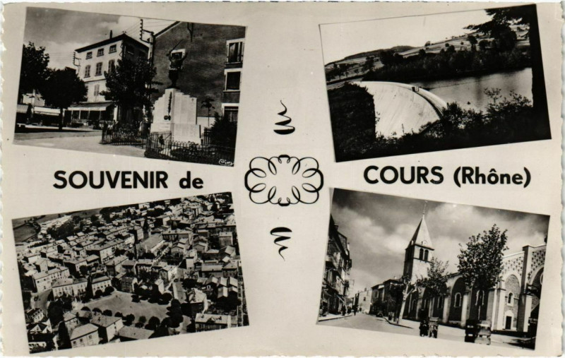 Carte postale ancienne Cours - Scenes à Cours