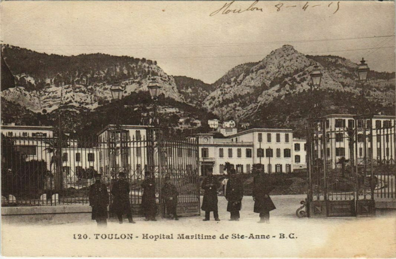 Carte postale ancienne Toulon Hopital Maritime de Sainte-Anne France à Toulon