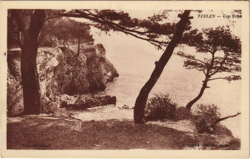 Carte postale ancienne Toulon Cap Brun France à Toulon