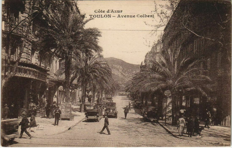 Carte postale ancienne Toulon Avenue Colbert France à Toulon