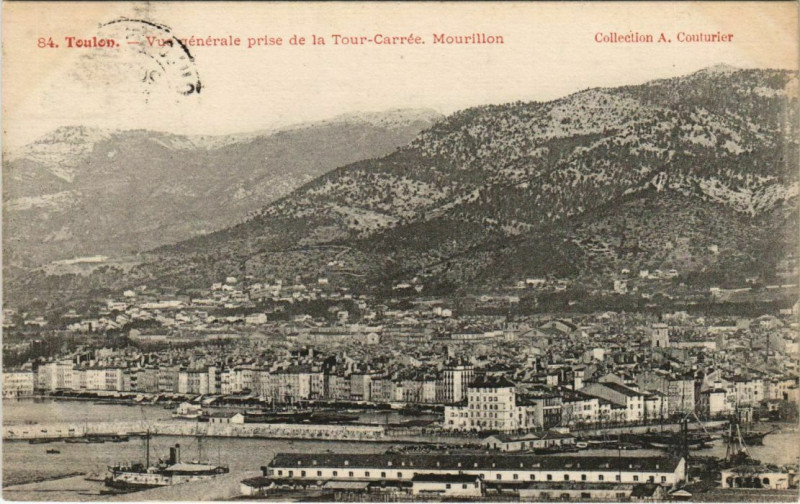 Carte postale ancienne Toulon vue generale France à Toulon