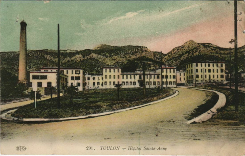 Carte postale ancienne Toulon Hopital Sainte-Anne France à Toulon