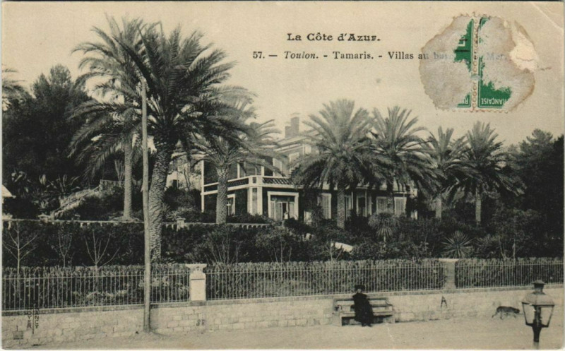 Carte postale ancienne Toulon -Tamaris ,Villas France à Toulon