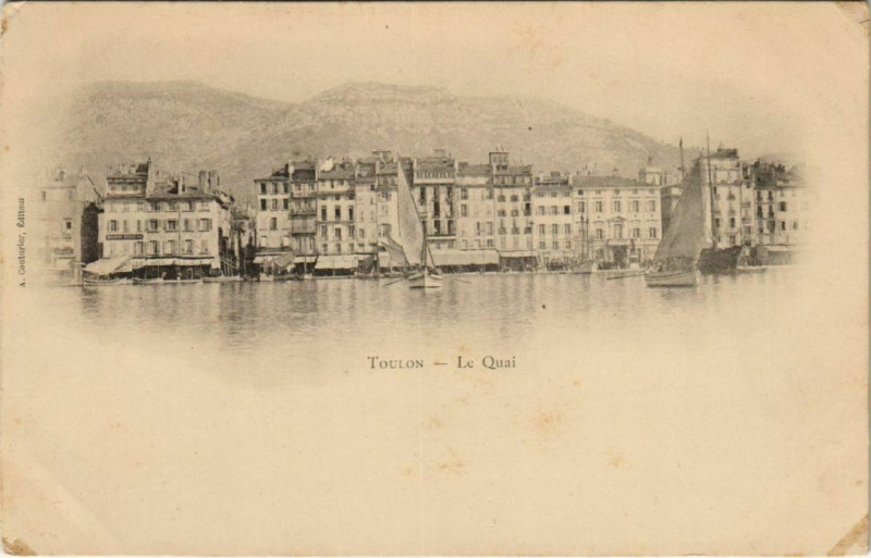 Carte postale ancienne Toulon Le Quai France à Toulon