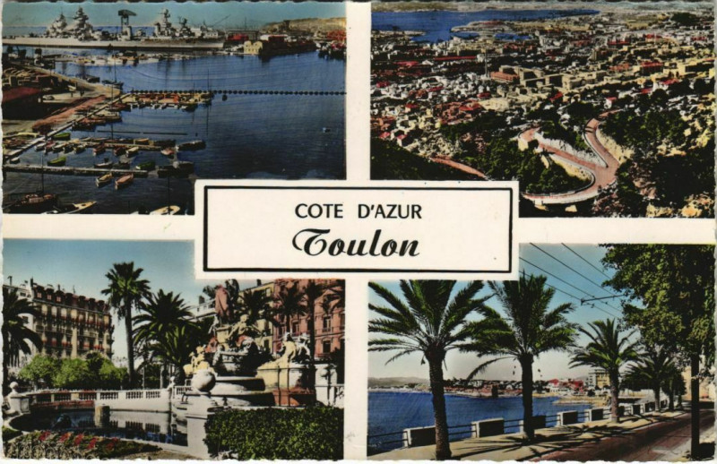 Carte postale ancienne Toulon souvenir France à Toulon