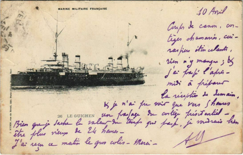 Carte postale ancienne Toulon Le Guichen France à Toulon