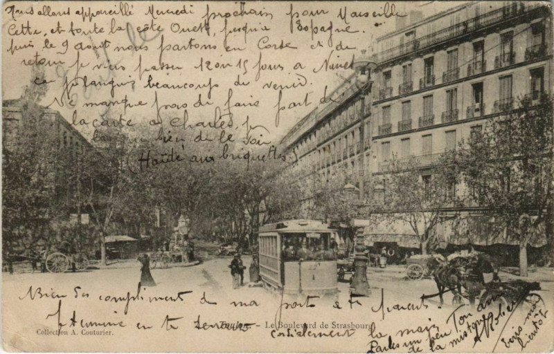 Carte postale ancienne Toulon Boulevard de Strasbourg France à Toulon