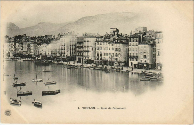 Carte postale ancienne Toulon Quai de Cronstadt France à Toulon