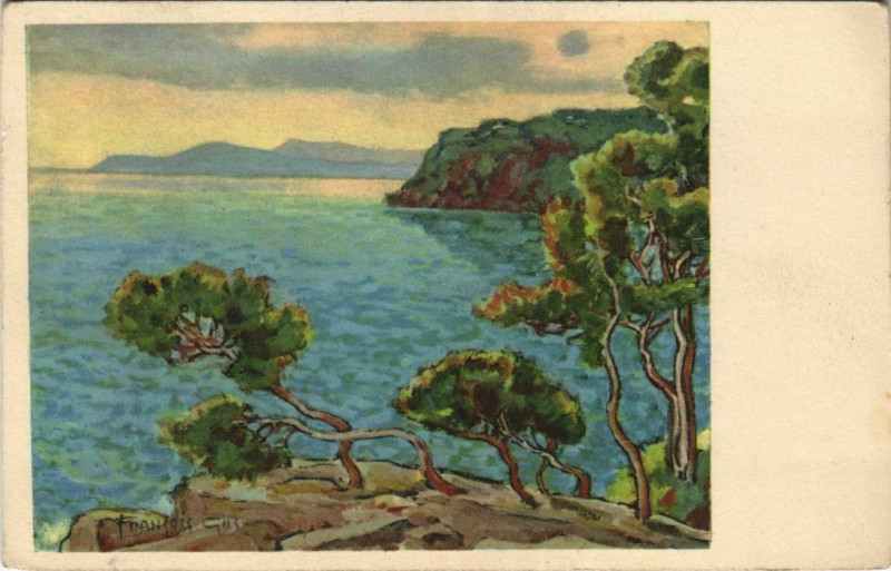 Carte postale ancienne Toulon Pres du Cap Brun France à Toulon