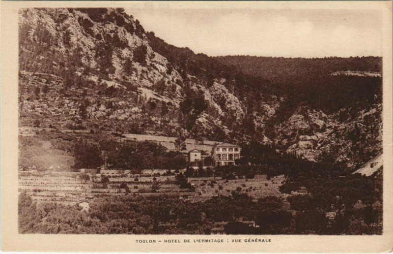 Carte postale ancienne Toulon Hotel de l'Ermitage ,vue generale France à Toulon