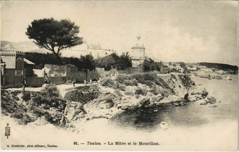 Carte postale ancienne Toulon La Mitre et le Mourillon France à Toulon