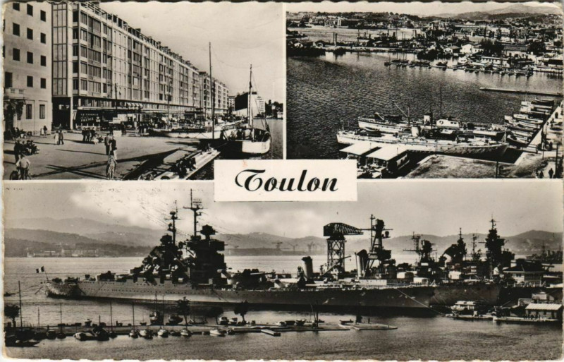 Carte postale ancienne Toulon souvenir France à Toulon