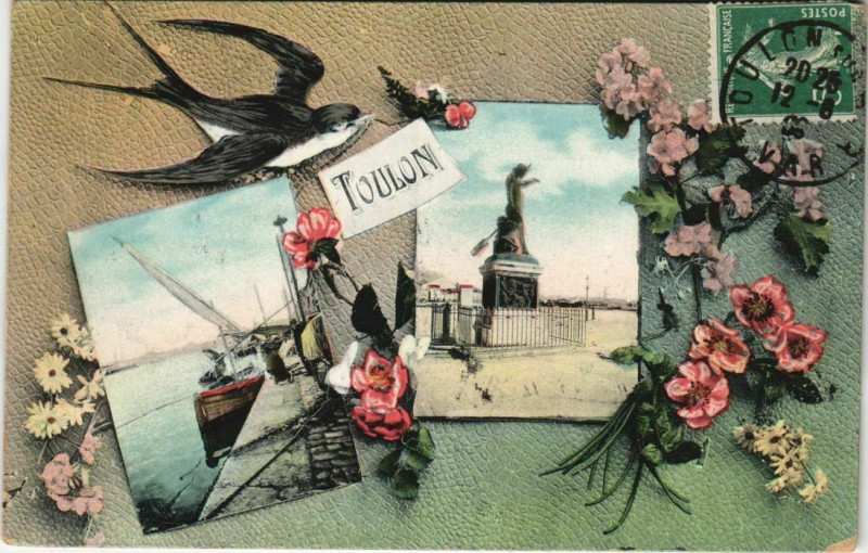 Carte postale ancienne Toulon souvenir France à Toulon