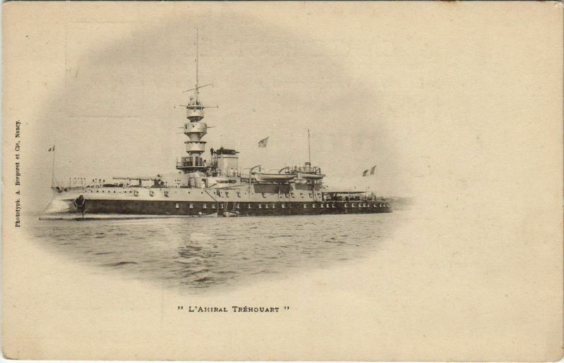 Carte postale ancienne Toulon Amiral Tehouart France à Toulon