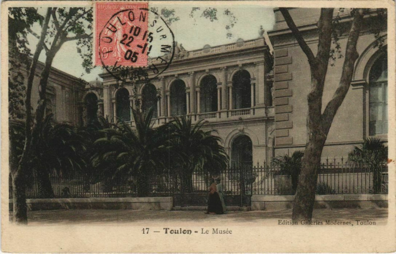 Carte postale ancienne Toulon Le Musee France à Toulon