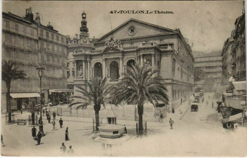 Carte postale ancienne Toulon Le Theatre France à Toulon