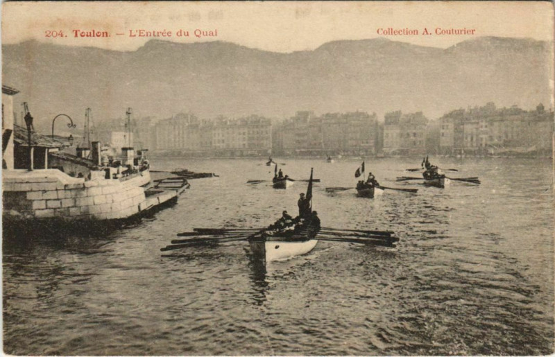 Carte postale ancienne Toulon Entree du Quai France à Toulon