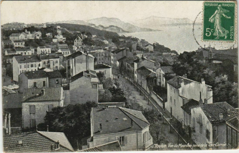 Carte postale ancienne Toulon vue du Mourillon vue du Mourillon France à Toulon