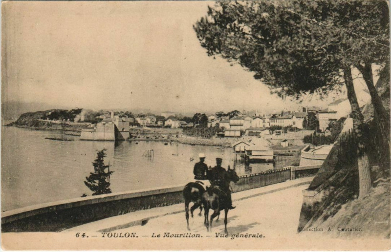Carte postale ancienne Toulon Le Mourillon ,vue generale France à Toulon