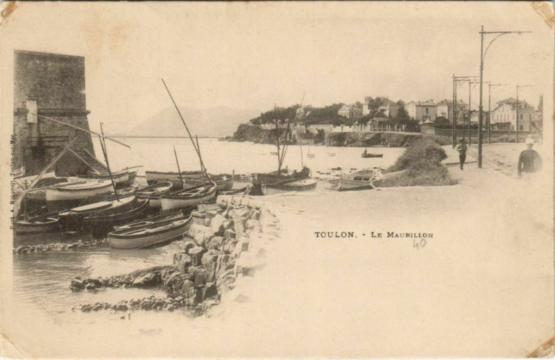 Carte postale ancienne Toulon Le Mourillon France à Toulon