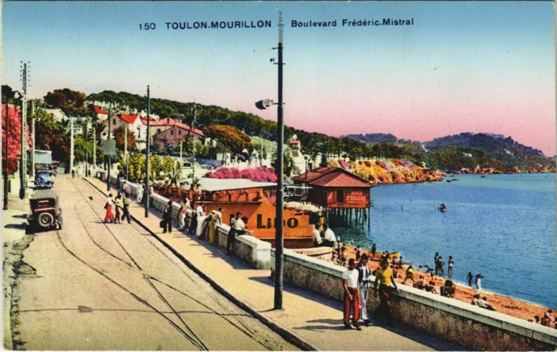 Carte postale ancienne Toulon Boulevard Frederic Mistral France à Toulon