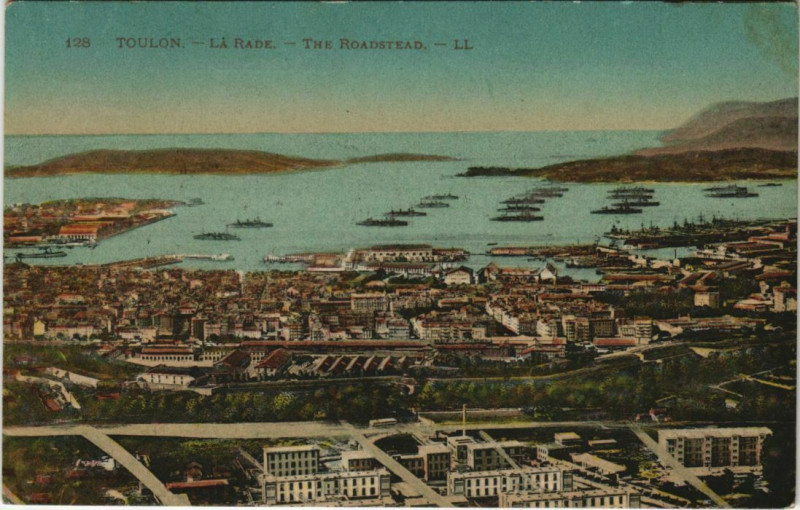 Carte postale ancienne Toulon La Rade France à Toulon
