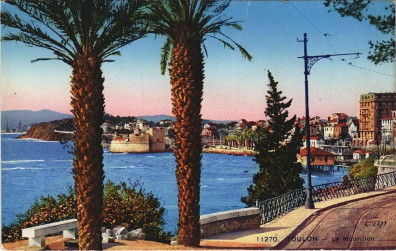 Carte postale ancienne Toulon Le Mourillon France à Toulon