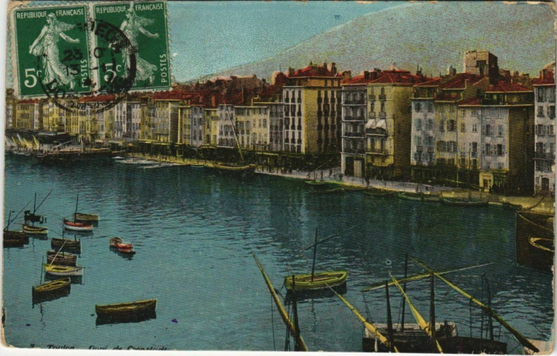 Carte postale ancienne Toulon Quai Cronstadt France à Toulon
