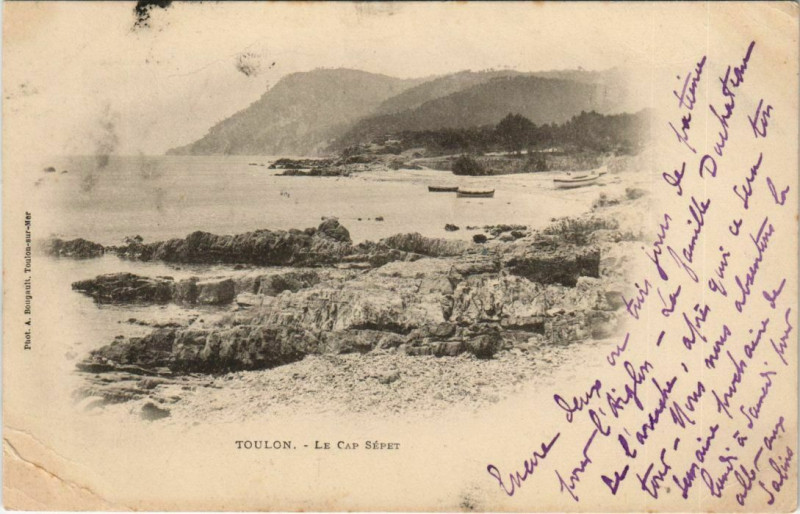 Carte postale ancienne Toulon Le Cap Sepet France à Toulon