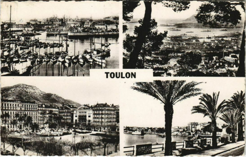 Carte postale ancienne Toulon souvenir France à Toulon