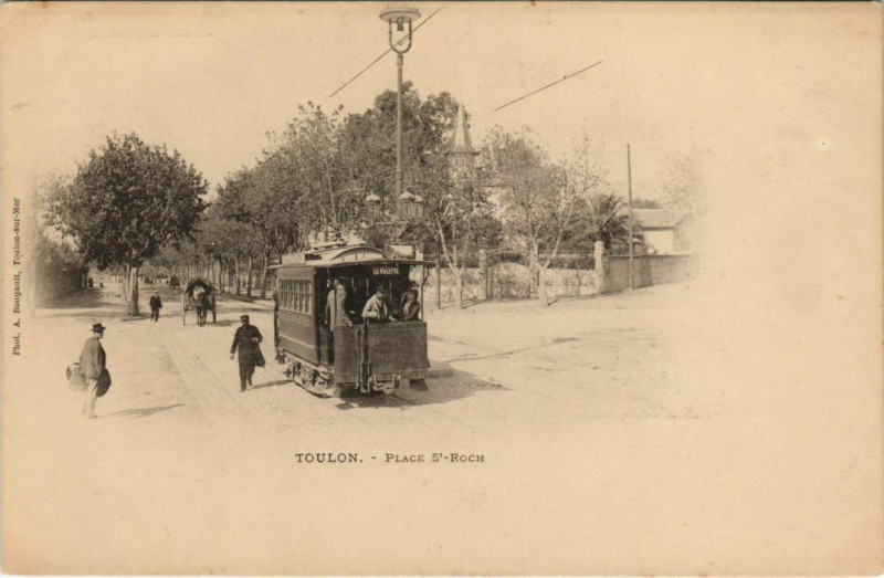 Carte postale ancienne Toulon Place St Roch France à Toulon