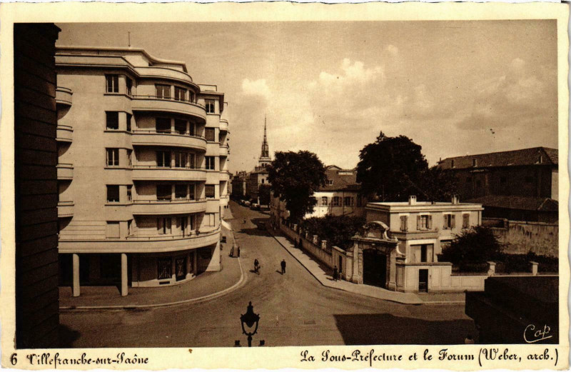 Carte postale ancienne Villefrauche sur Laone Rhone