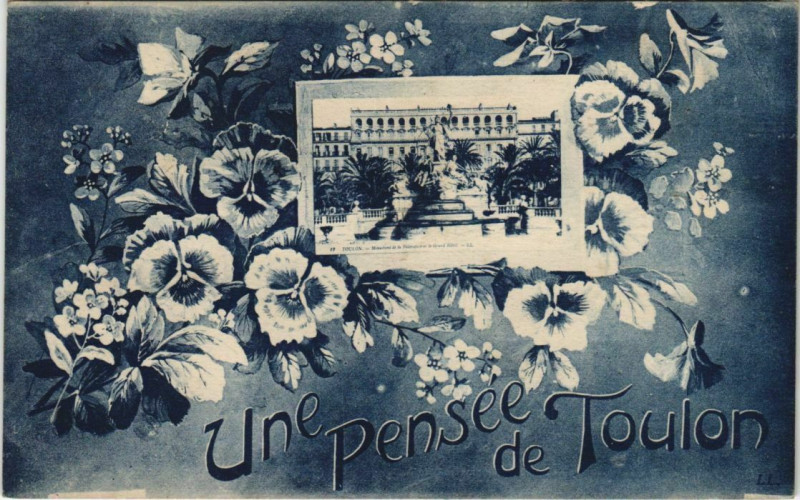 Carte postale ancienne Toulon souvenir France à Toulon