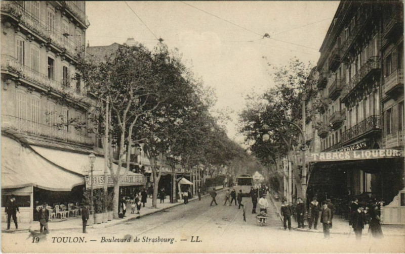 Carte postale ancienne Toulon Boulevard de Strasbourg France à Toulon