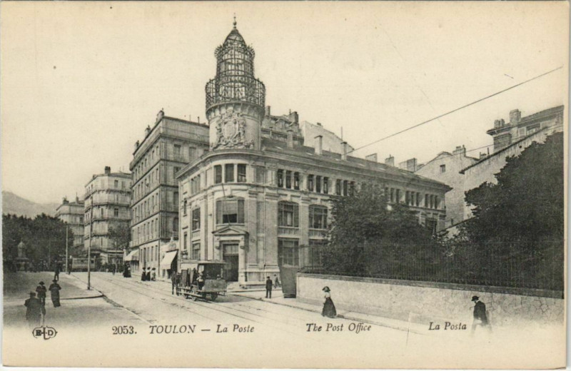 Carte postale ancienne Toulon La Poste France à Toulon