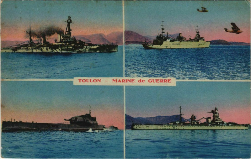 Carte postale ancienne Toulon souvenir France à Toulon