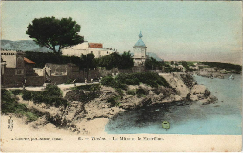 Carte postale ancienne Toulon La Mitre et le Mourillon France à Toulon