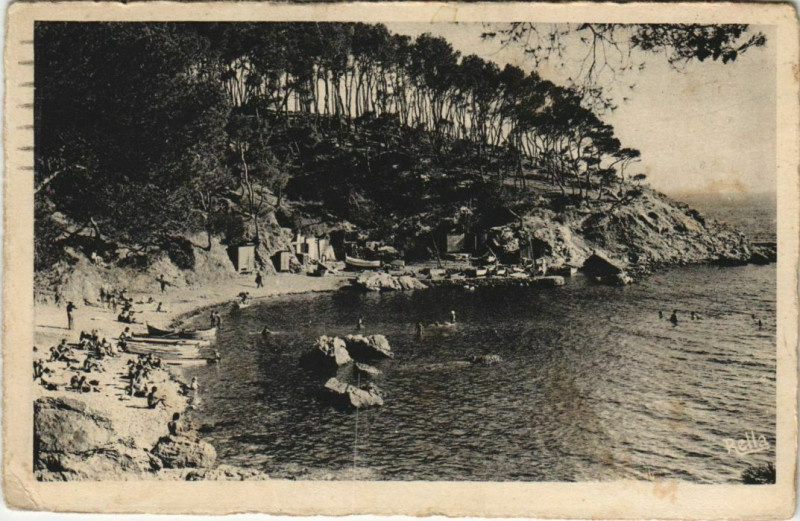 Carte postale ancienne Toulon Cap Brun ,Anse de Mejean France à Toulon